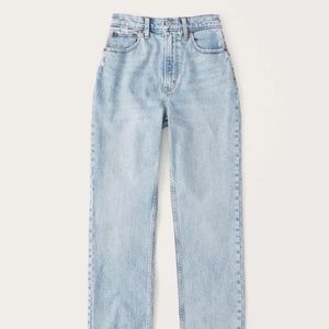 Abercrombie and Fitch Curve Love Ultra High Rise 90s Straight Jean